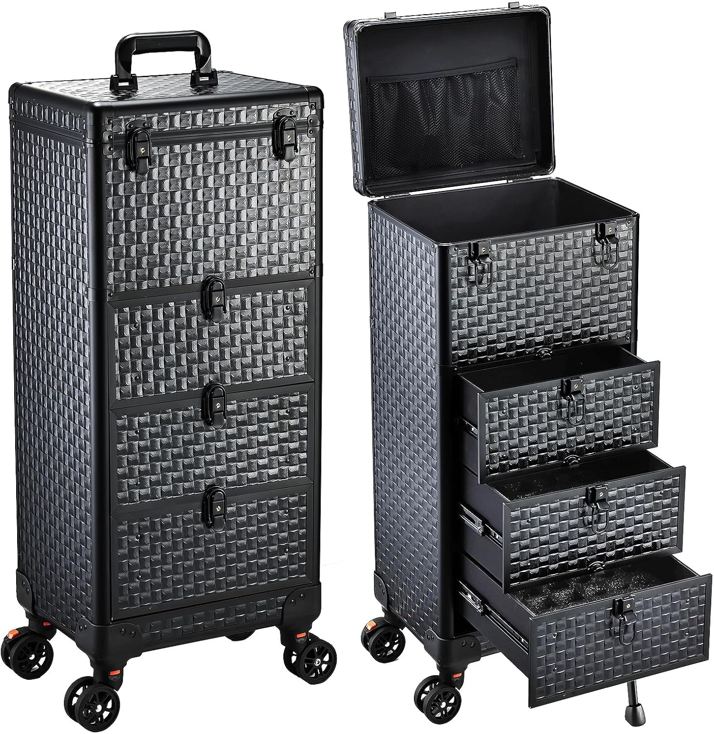 Spa & Wellness Paradies Braunschweig - Rollbarer Salonwagen mit 3 Schubladen, Rollbarer